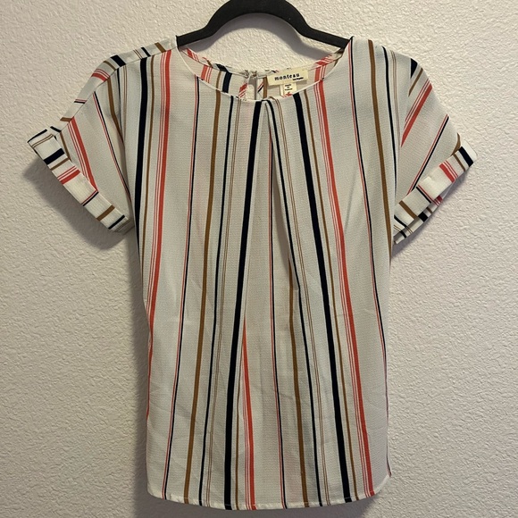Monteau Stripe Blouse - Picture 1 of 4